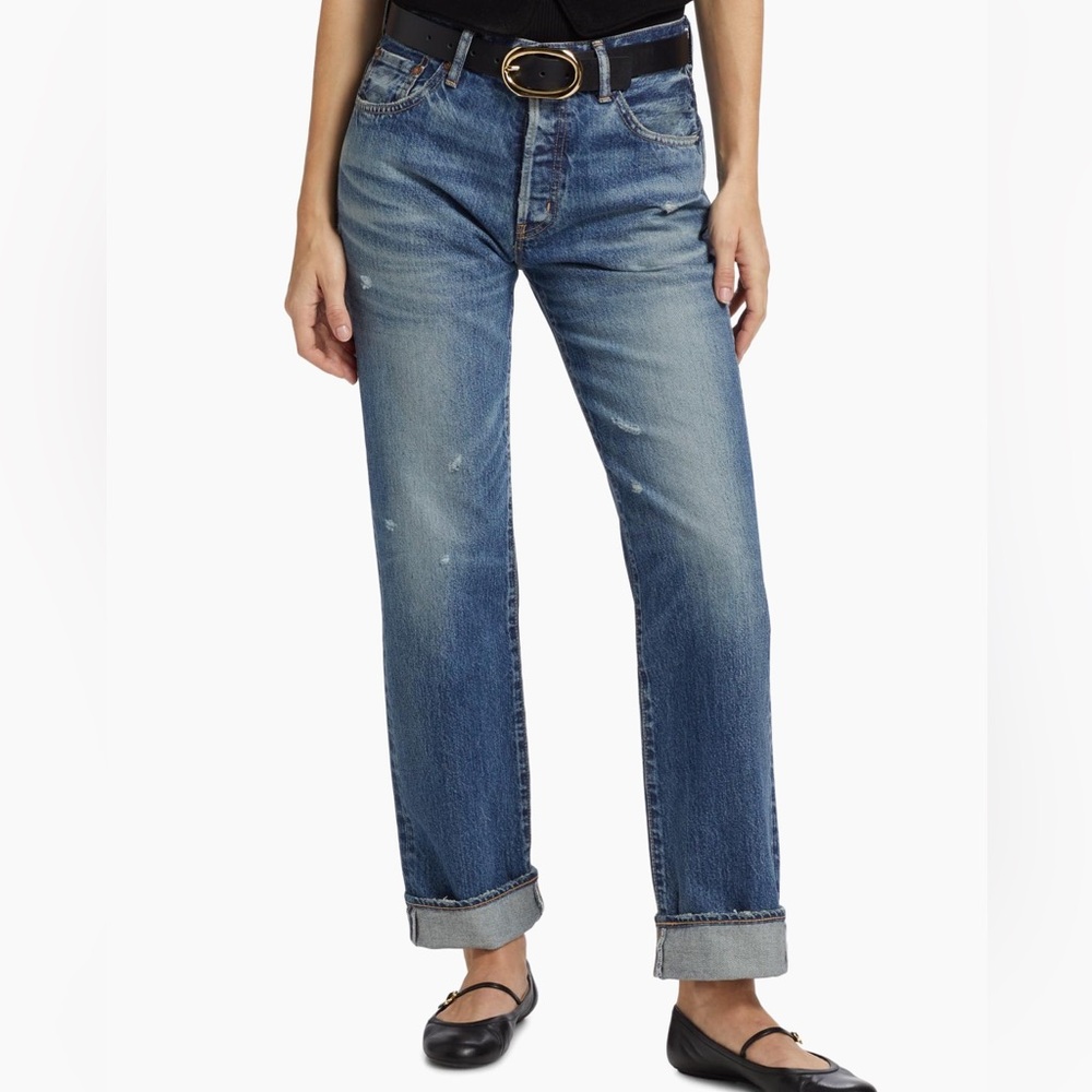 Moussy Vintage Aquebogue Mid Rise straight Jean